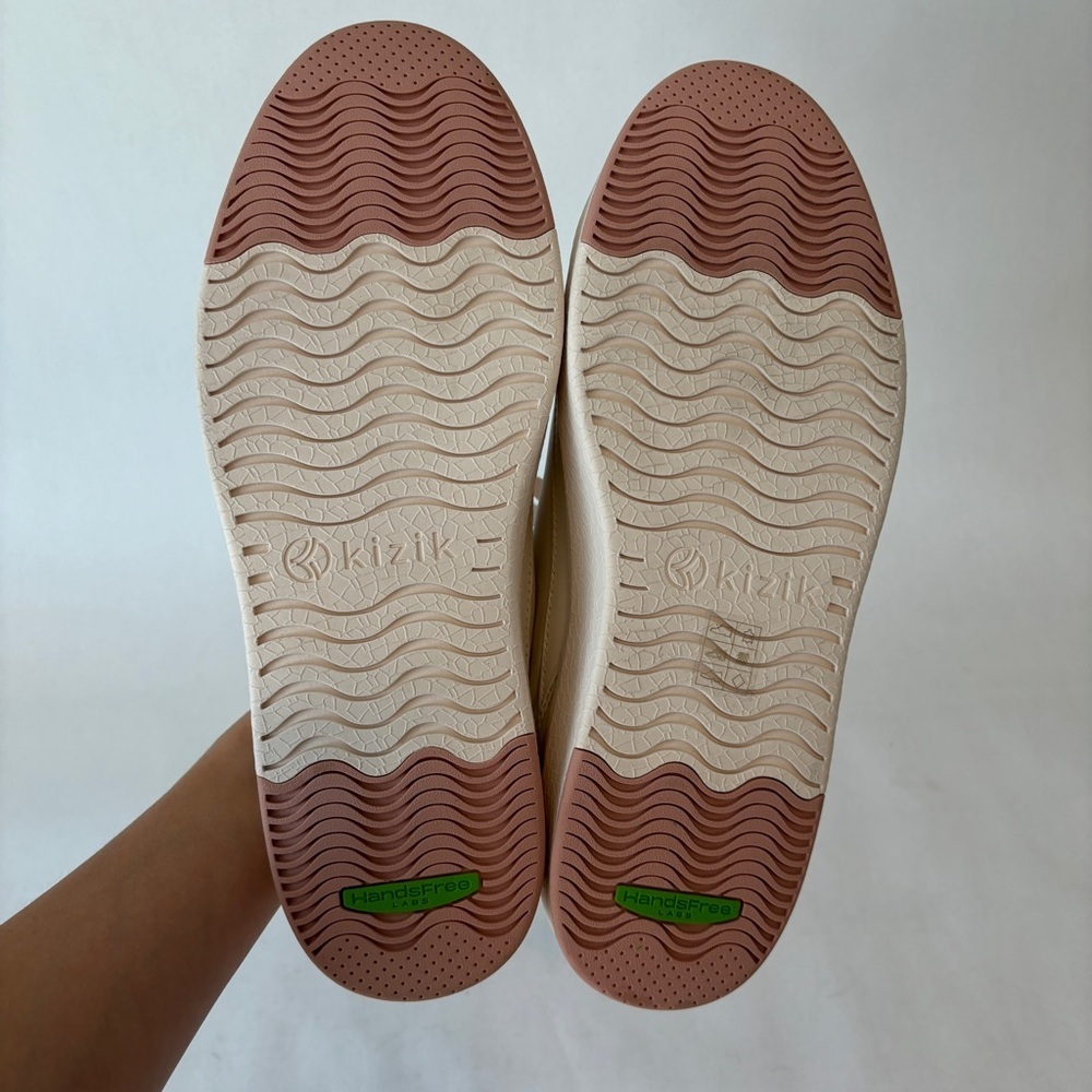 Kizik Womens Vegas White PInk Low Top Lace Up Casual Sneakers Shoes Size 12.5 - Picture 4 of 10